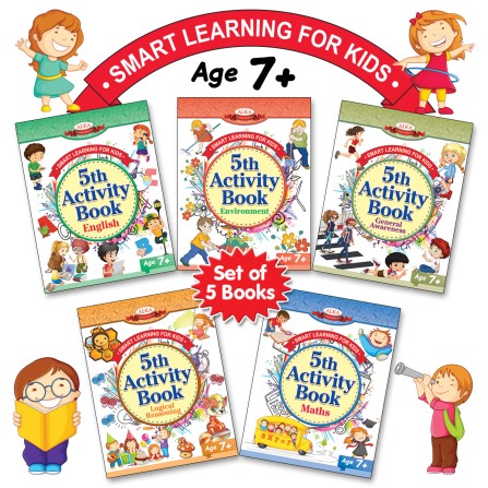 Smart Learning For Kids - 5th Activity Book Age 7+ - Set Of 5 Books